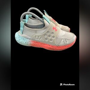 Under Armour Girls Run Play Fade Running Shoes Size 7Y